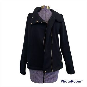 Old Navy Sweater Moto Jacket Gold Hardware Medium. Some piling since wash/wear.